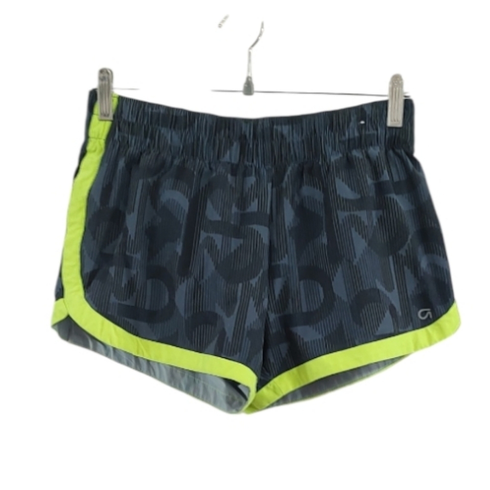 GAP Black and Neon Yellow Athletic Shorts